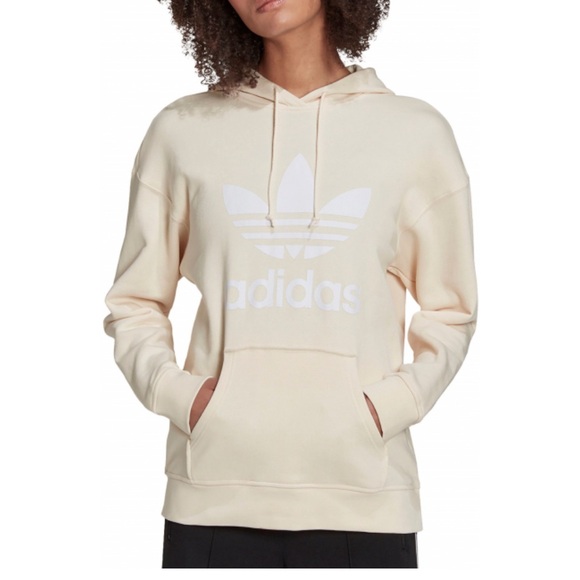 ADIDAS original Logo Fleece Hoodie Sz M - Picture 2 of 14